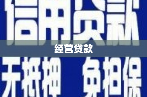 丽水经营贷款