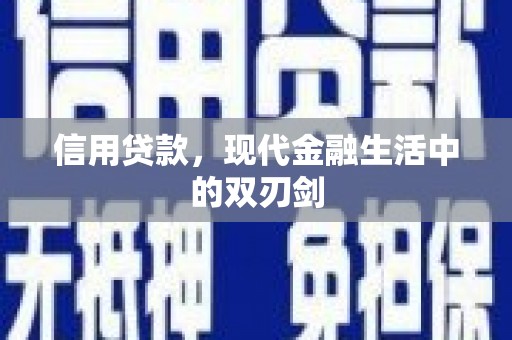 丽水信用贷款，现代金融生活中的双刃剑
