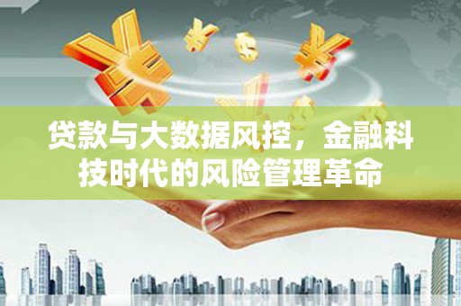 丽水贷款与大数据风控，金融科技时代的风险管理革命