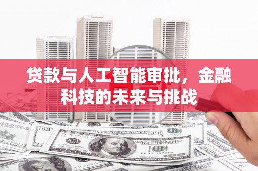 丽水贷款与人工智能审批，金融科技的未来与挑战