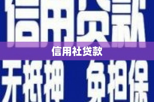 丽水信用社贷款