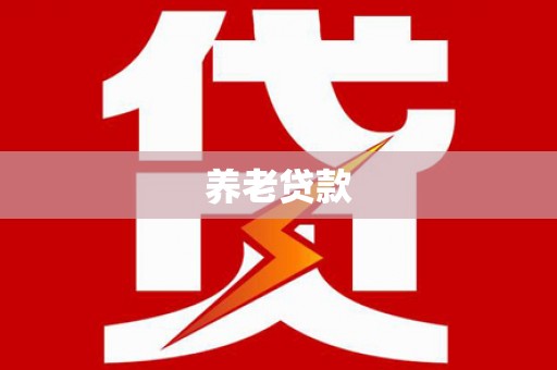 丽水养老贷款