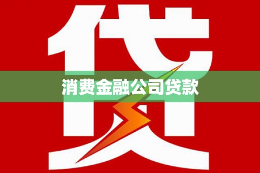 丽水消费金融公司贷款