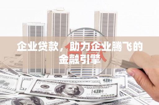 丽水企业贷款，助力企业腾飞的金融引擎