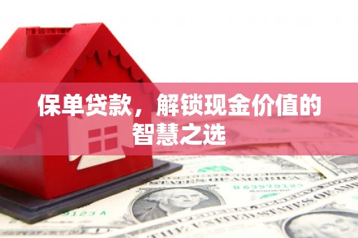 丽水保单贷款，解锁现金价值的智慧之选