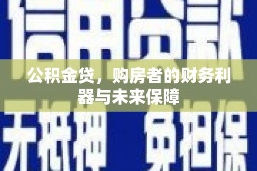 丽水公积金贷，购房者的财务利器与未来保障