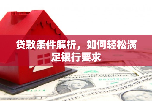 丽水贷款条件解析，如何轻松满足银行要求