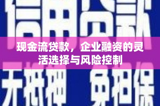 丽水现金流贷款，企业融资的灵活选择与风险控制