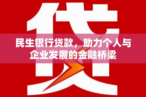 丽水民生银行贷款，助力个人与企业发展的金融桥梁