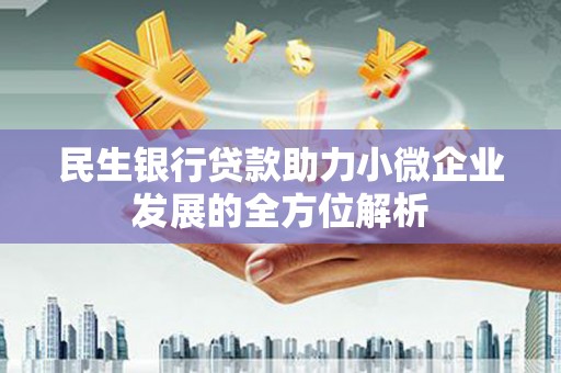 丽水民生银行贷款助力小微企业发展的全方位解析