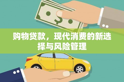 丽水购物贷款，现代消费的新选择与风险管理
