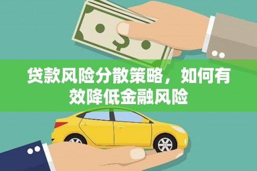 丽水贷款风险分散策略，如何有效降低金融风险
