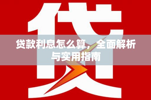 丽水贷款利息怎么算，全面解析与实用指南