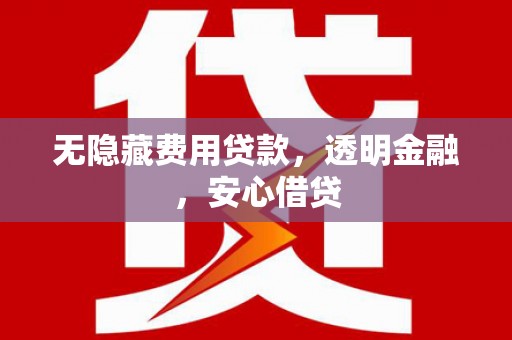 丽水无隐藏费用贷款，透明金融，安心借贷