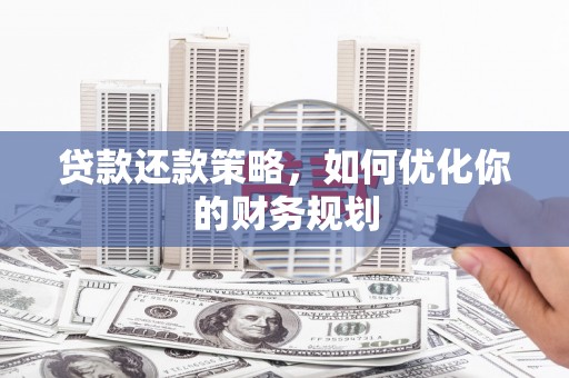 丽水贷款还款策略，如何优化你的财务规划