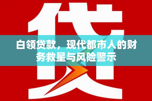 丽水白领贷款，现代都市人的财务救星与风险警示