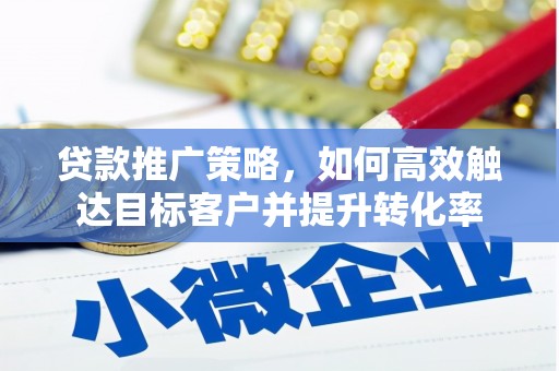 丽水贷款推广策略，如何高效触达目标客户并提升转化率