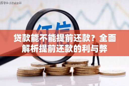 丽水贷款能不能提前还款？全面解析提前还款的利与弊