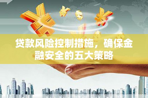 丽水贷款风险控制措施，确保金融安全的五大策略