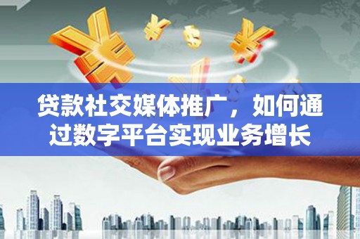 丽水贷款社交媒体推广，如何通过数字平台实现业务增长