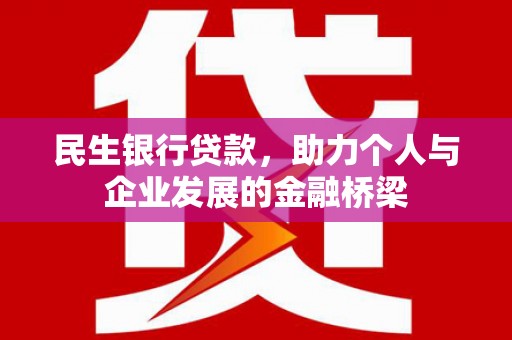 丽水民生银行贷款，助力个人与企业发展的金融桥梁