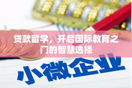 丽水贷款留学，开启国际教育之门的智慧选择
