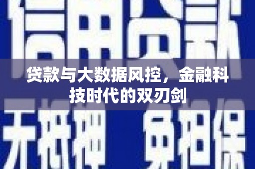 丽水贷款与大数据风控，金融科技时代的双刃剑