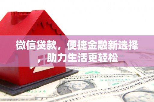 丽水微信贷款，便捷金融新选择，助力生活更轻松