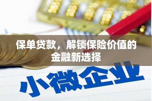 丽水保单贷款，解锁保险价值的金融新选择