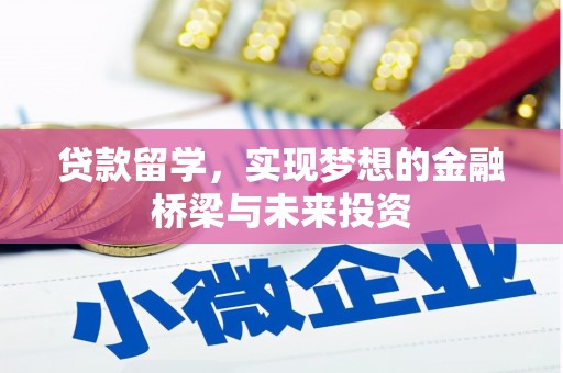 丽水贷款留学，实现梦想的金融桥梁与未来投资