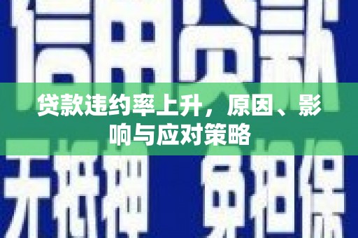 丽水贷款违约率上升，原因、影响与应对策略