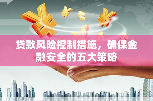丽水贷款风险控制措施，确保金融安全的五大策略