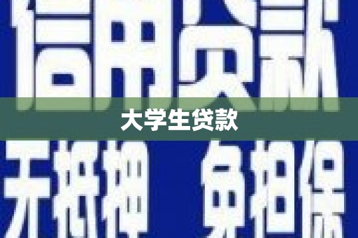 丽水大学生贷款