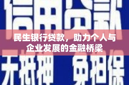 丽水民生银行贷款，助力个人与企业发展的金融桥梁