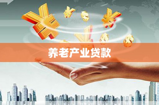丽水养老产业贷款